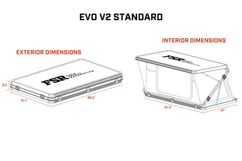 THE EVOLUTION V2 (STANDARD SIZE) ROOFTOP TENT