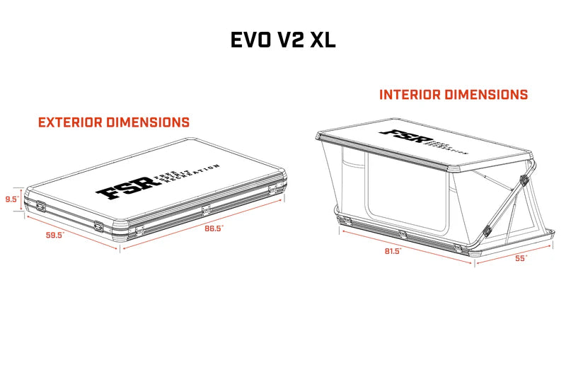 THE EVOLUTION V2 (XL SIZE) ROOFTOP TENT